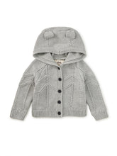 Load image into Gallery viewer, Creature Comfort Baby Cardigan - Med Heather Grey