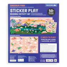 Load image into Gallery viewer, Dinosaur Park Sticker Play Reusable Activity Set