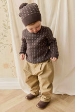 Load image into Gallery viewer, Dorian Jumper - Knitted Diamonds Coffee