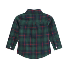 Load image into Gallery viewer, Blue, Green, Red Plaid Dress Shirt
