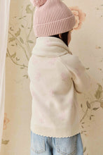 Load image into Gallery viewer, Cassie Jacquard Cardigan - Egret