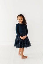 Load image into Gallery viewer, Kids Party Dress - Girls Navy Tulle Holiday Dress - Esme