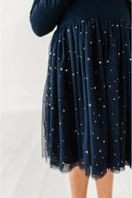 Load image into Gallery viewer, Kids Party Dress - Girls Navy Tulle Holiday Dress - Esme