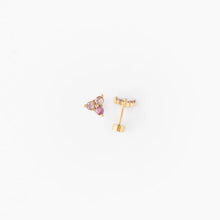 Load image into Gallery viewer, Ombré Gem Stud Earrings - Pink