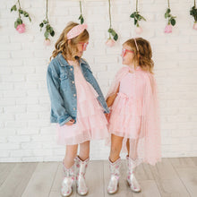 Load image into Gallery viewer, Flocked Heart Valentine's Day Cape - Kids Dress Up