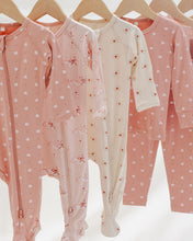 Load image into Gallery viewer, Bamboo Zip Footie - Swans