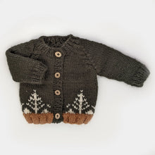 Load image into Gallery viewer, Forest Loden Cardigan Sweater
