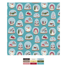 Load image into Gallery viewer, Print Footie With 2 Way Zipper - Glacier Snow Globes