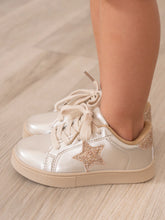 Load image into Gallery viewer, Holographic Sparkle Star Sneaker - Gold