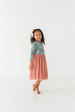 Load image into Gallery viewer, Bamboo Tulle Dress - Juniper Butterfly