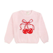 Load image into Gallery viewer, Cherry Coquette Knit Sweater