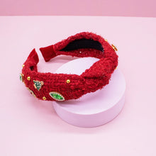Load image into Gallery viewer, Christmas Knot Headband