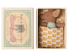 Load image into Gallery viewer, Sleepy Wakey Baby Mouse In Matchbox - Blue