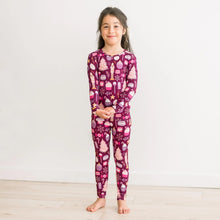 Load image into Gallery viewer, Print Long Sleeve Pajama Set - Melody Sugar Plum