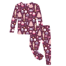Load image into Gallery viewer, Print Long Sleeve Pajama Set - Melody Sugar Plum