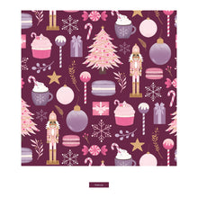 Load image into Gallery viewer, Print Long Sleeve Pajama Set - Melody Sugar Plum