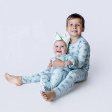 Load image into Gallery viewer, Print Long Sleeve Pajama Set Spring Sky Happy Tornado