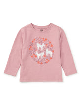 Load image into Gallery viewer, Pearly Deer Graphic Tee - Mauve Hydrangea With Deer