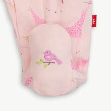Load image into Gallery viewer, Pink Jolie Giraffe Organic Cotton Mag Footie
