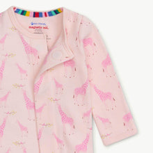 Load image into Gallery viewer, Pink Jolie Giraffe Organic Cotton Mag Footie