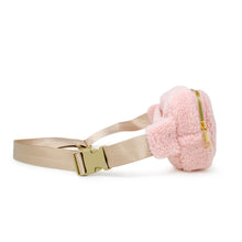 Load image into Gallery viewer, Fuzzy Crossbody Sling Bag w/Heart-Pink