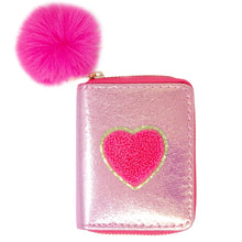 Load image into Gallery viewer, Shiny Heart Patch Wallet Pink