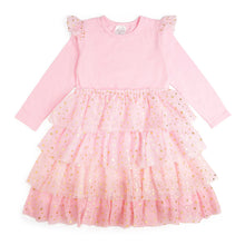 Load image into Gallery viewer, Pink Princess Tiered Long Sleeve Tutu Dress