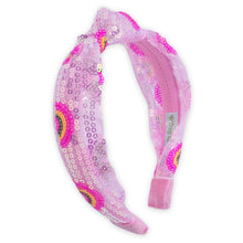 Load image into Gallery viewer, Sequin Knot Headband - Rainbow