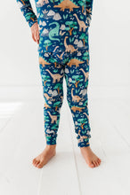 Load image into Gallery viewer, Kids Bamboo Pajamas - Bamboo Fall Clothing - Arlo Dinosaur