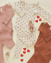 Load image into Gallery viewer, Ribbed Legging - Red Hearts