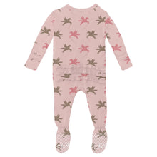 Load image into Gallery viewer, Print Muffin Ruffle Footie With 2 Way Zipper - Baby Rose Pagesus