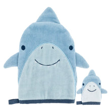 Load image into Gallery viewer, Bath Mitt With Finger Puppet - Shark