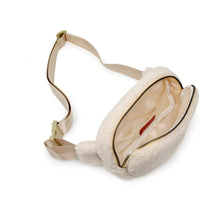 Load image into Gallery viewer, Fuzzy Crossbody Sling Bag w/Heart-Beige