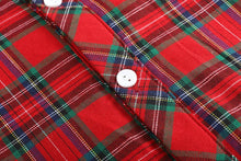 Load image into Gallery viewer, Red And Green Tartan Boy Dress Shirt