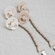 Load image into Gallery viewer, Sweetie Strap Silicone One-Piece Pacifier Clips - Toast