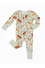 Load image into Gallery viewer, Baby Bamboo Pajamas Sleeper - Horsin' Around