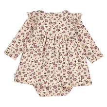 Load image into Gallery viewer, Zinna Floral Bodysuit Dress - Oak/Nostalgia Rose