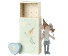 Load image into Gallery viewer, Tooth Fairy Mouse in Matchbox - Blue