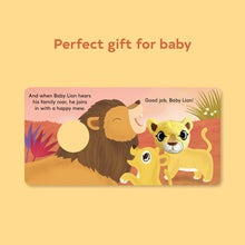 Load image into Gallery viewer, Baby Lion Finger Puppet Book