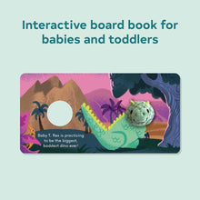 Load image into Gallery viewer, Baby T. Rex Finger Puppet Book
