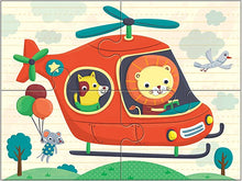 Load image into Gallery viewer, Transportation 4 In A Box Puzzle Set Transportation