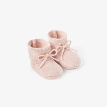 Load image into Gallery viewer, Booties - Garter - Pink 0-12 Months
