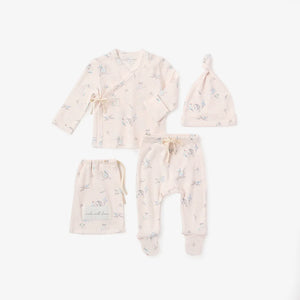 Meadow Mouse Org. Pointelle 3PC Bag Set NB