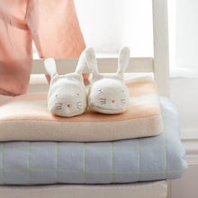 Load image into Gallery viewer, Peach Bunny Baby Booties
