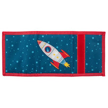 Load image into Gallery viewer, Kids Tri-Fold Wallet Space Silver