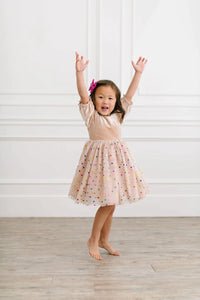 Diana Dress In Confetti Cream