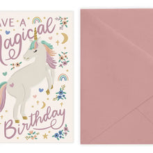 Load image into Gallery viewer, Unicorn Birthday Card
