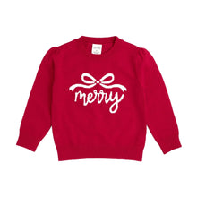 Load image into Gallery viewer, Merry Bow Christmas Sweater
