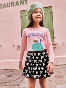 Pleated Jersey Skirt - Petit Ruban
