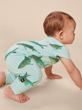 Load image into Gallery viewer, Pocket Baby Romper - Coastal Sharks
